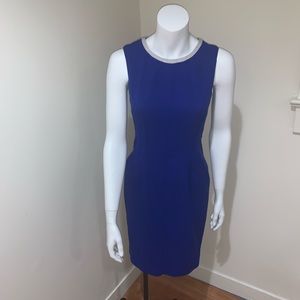 Anne Klein Dress Contrast Neck Shift